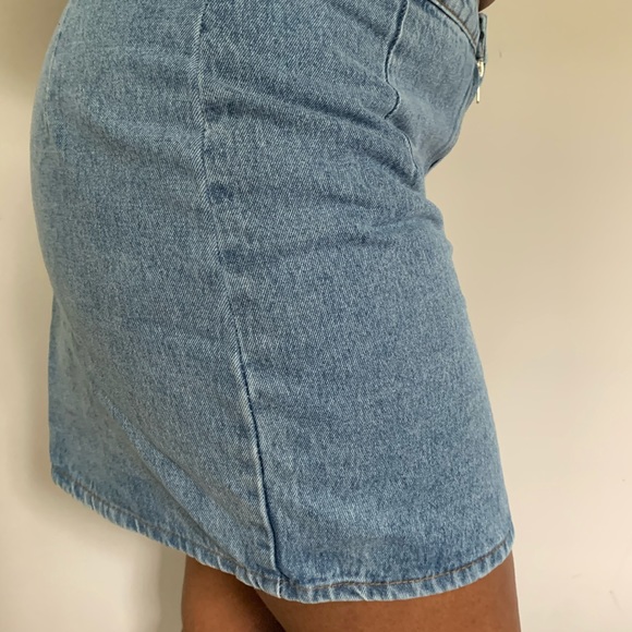 Denim zip up skirt - Picture 1 of 3